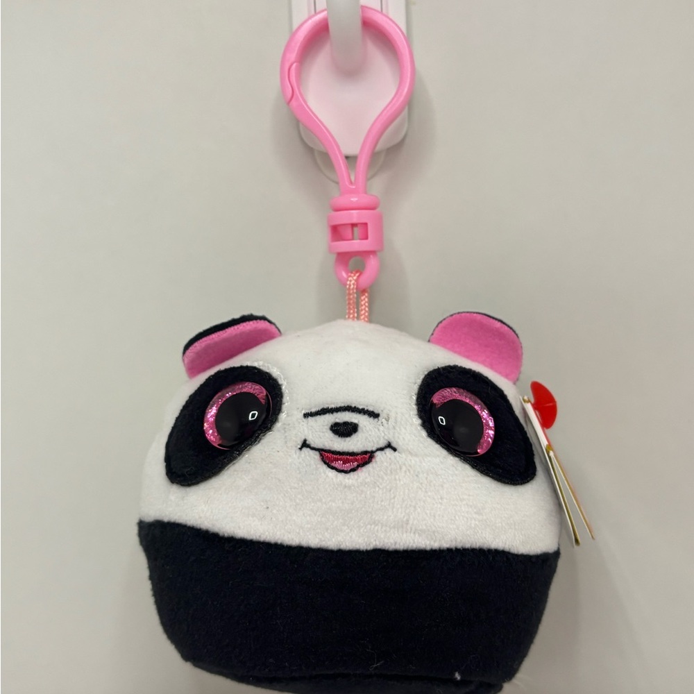Cute Panda Plush Keychain